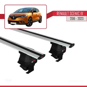 Renault Scenic IV 2016-2023 Arası ile uyumlu ACE-4 Ara Atkı Tavan Barı GRİ thumb 2