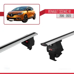 Renault Scenic IV 2016-2023 Arası ile uyumlu ACE-4 Ara Atkı Tavan Barı GRİ thumb 3