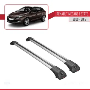 Renault Megane SW 2009-2015 Arası ile uyumlu ACE-1 Ara Atkı Tavan Barı GRİ thumb 3