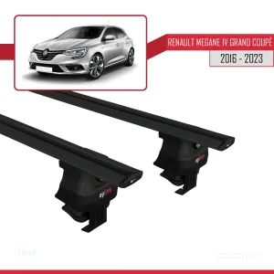 Renault Megane IV Grand Coupé 2016-2023 Arası ile uyumlu ACE-4 Ara Atkı Tavan Barı SİYAH thumb 4