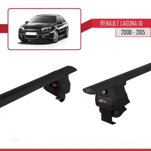 Renault Laguna III 2008-2015 Arası ile uyumlu ACE-4 Ara Atkı Tavan Barı SİYAH thumb 5