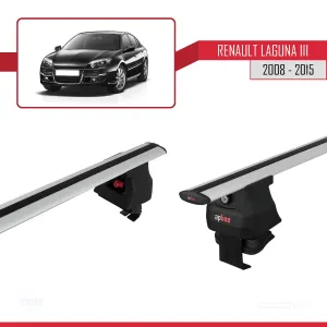 Renault Laguna III 2008-2015 Arası ile uyumlu ACE-4 Ara Atkı Tavan Barı GRİ thumb 3
