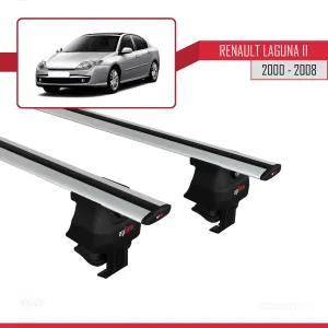 Renault Laguna II 2000-2008 Arası ile uyumlu ACE-4 Ara Atkı Tavan Barı GRİ thumb 4