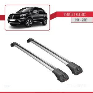 Renault Koleos 2011-2016 Arası ile uyumlu ACE-1 Ara Atkı Tavan Barı GRİ thumb 3