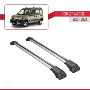 Renault Kangoo 2003-2008 Arası ile uyumlu ACE-1 Ara Atkı Tavan Barı GRİ thumb 3