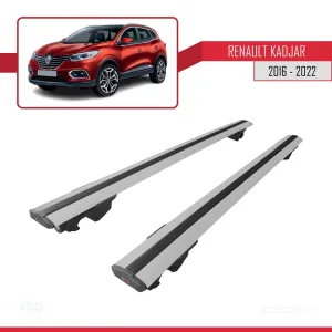 Kadjar 2016-2022 Arası ile uyumlu HOOK Model Anahtar Kilitli Ara Atkı Tavan Barı GRİ thumb 4