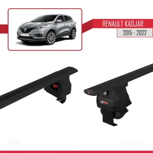Renault Kadjar 2015-2022 Arası ile uyumlu ACE-4 Ara Atkı Tavan Barı SİYAH thumb 5