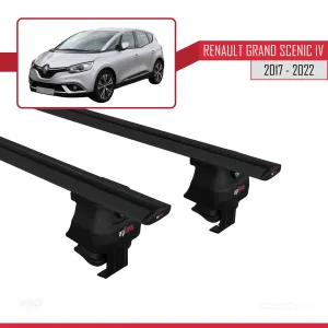 Renault Grand Scenic IV 2017-2022 Arası ile uyumlu ACE-4 Ara Atkı Tavan Barı SİYAH thumb 4