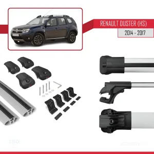 Renault Duster (HS) 2014-2017 Arası ile uyumlu ACE-1 Ara Atkı Tavan Barı GRİ thumb 5