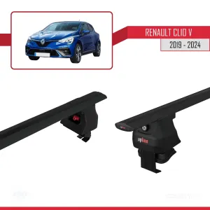 Renault Clio V 2019 ve Sonrası ile uyumlu ACE-4 Ara Atkı Tavan Barı SİYAH thumb 5