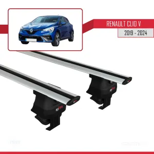 Renault Clio V 2019 ve Sonrası ile uyumlu ACE-4 Ara Atkı Tavan Barı GRİ thumb 4