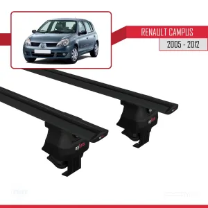 Renault Clio Storia/Campus 2005-2012 Arası ile uyumlu ACE-4 Ara Atkı Tavan Barı SİYAH thumb 4