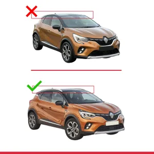 Renault Captur II 2019 ve Sonrası ile Uyumlu ACE-2 Ara Atkı Tavan Barı GRİ thumb 3