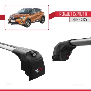 Renault Captur II 2019 ve Sonrası ile Uyumlu ACE-2 Ara Atkı Tavan Barı GRİ thumb 4