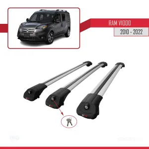 Ram V1000 2010-2022 Arası ile uyumlu ACE-1 Ara Atkı Tavan Barı GRİ 3 ADET BAR thumb 4