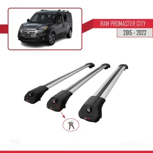 Ram Promaster City 2015-2022 Arası ile uyumlu ACE-1 Ara Atkı Tavan Barı GRİ 3 ADET BAR thumb 4