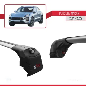 Porsche MACAN 2014 ve Sonrası ile uyumlu ACE-2 Ara Atkı Tavan Barı GRİ thumb 5