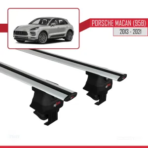 Porsche Macan (95B) 2013-2021 Arası ile uyumlu ACE-4 Ara Atkı Tavan Barı GRİ thumb 2