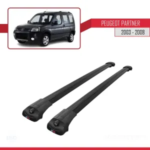 Peugeot Partner 2003-2008 Arası ile uyumlu ACE-1 Ara Atkı Tavan Barı SİYAH thumb 3