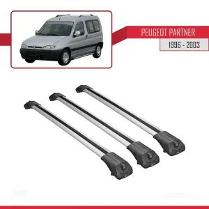 Peugeot Partner 1996-2003 Arası ile uyumlu ACE-1 Ara Atkı Tavan Barı GRİ 3 ADET BAR thumb 3