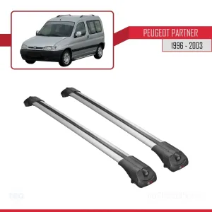 Peugeot Partner 1996-2003 Arası ile uyumlu ACE-1 Ara Atkı Tavan Barı GRİ thumb 3