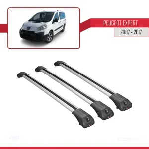 Peugeot Expert 2007-2017 Arası ile uyumlu ACE-1 Ara Atkı Tavan Barı GRİ 3 ADET BAR thumb 3