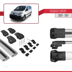 Peugeot Expert 2007-2017 Arası ile uyumlu ACE-1 Ara Atkı Tavan Barı GRİ thumb 5