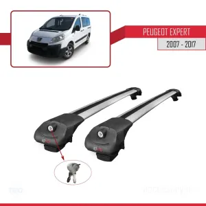 Peugeot Expert 2007-2017 Arası ile uyumlu ACE-1 Ara Atkı Tavan Barı GRİ thumb 4