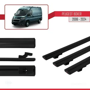 Peugeot Boxer 2006 ve Sonrası ile uyumlu Basic Model Ara Atkı Tavan Barı SİYAH 3 ADET thumb 5