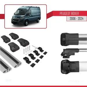 Peugeot Boxer 2006 ve Sonrası ile uyumlu ACE-1 Ara Atkı Tavan Barı GRİ thumb 5