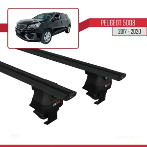Peugeot 5008 2017-2020 Arası ile uyumlu ACE-4 Ara Atkı Tavan Barı SİYAH thumb 4