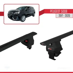 Peugeot 5008 2017-2020 Arası ile uyumlu ACE-4 Ara Atkı Tavan Barı SİYAH thumb 5