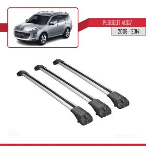 Peugeot 4007 2006-2014 Arası ile uyumlu ACE-1 Ara Atkı Tavan Barı GRİ 3 ADET BAR thumb 3