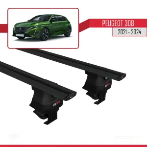 Peugeot 308 2021 ve Sonrası ile Uyumlu ACE-4 Ara Atkı Tavan Barı SİYAH thumb 3