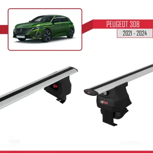 Peugeot 308 2021 ve Sonrası ile Uyumlu ACE-4 Ara Atkı Tavan Barı GRİ thumb 4