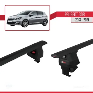 Peugeot 308 2013-2021 Arası ile uyumlu ACE-4 Ara Atkı Tavan Barı SİYAH thumb 5