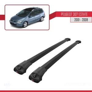 Peugeot 307 ESTATE 2001-2008 Arası ile uyumlu ACE-1 Ara Atkı Tavan Barı SİYAH thumb 3