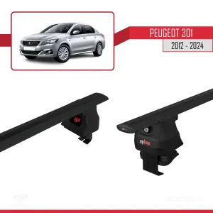Peugeot 301 2012 ve Sonrası ile uyumlu ACE-4 Ara Atkı Tavan Barı SİYAH thumb 5