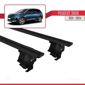 Peugeot 3008 2021 ve Sonrası ile uyumlu ACE-4 Ara Atkı Tavan Barı SİYAH thumb 4