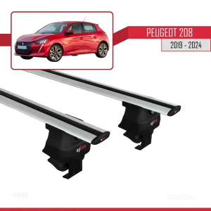 Peugeot 208/e-208 2019 ve Sonrası ile uyumlu ACE-4 Ara Atkı Tavan Barı GRİ thumb 3