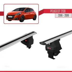 Peugeot 208 2015-2019 Arası ile uyumlu ACE-4 Ara Atkı Tavan Barı GRİ thumb 3