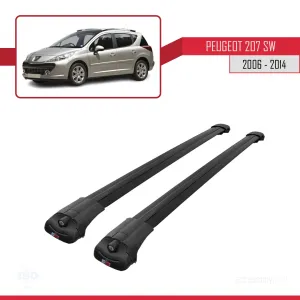 Peugeot 207 SW 2006-2014 Arası ile uyumlu ACE-1 Ara Atkı Tavan Barı SİYAH thumb 3