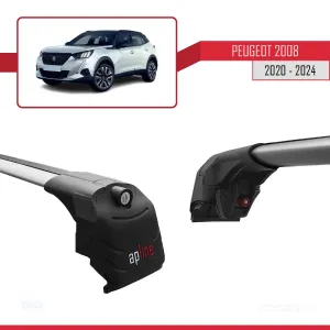 Peugeot 2008 2020 ve Sonrası ile uyumlu ACE-2 Ara Atkı Tavan Barı GRİ thumb 5