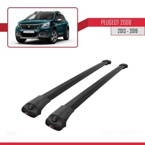Peugeot 2008 2013-2019 Arası ile uyumlu ACE-1 Ara Atkı Tavan Barı SİYAH thumb 3