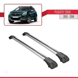Peugeot 2008 2013-2019 Arası ile uyumlu ACE-1 Ara Atkı Tavan Barı GRİ thumb 3