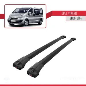 Opel Vivaro 2001-2014 Arası ile uyumlu ACE-1 Ara Atkı Tavan Barı SİYAH thumb 3