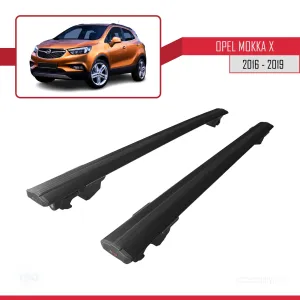 Opel Mokka X 2016-2019 Arası ile uyumlu HOOK Model Anahtar Kilitli Ara Atkı Tavan Barı SİYAH thumb 4
