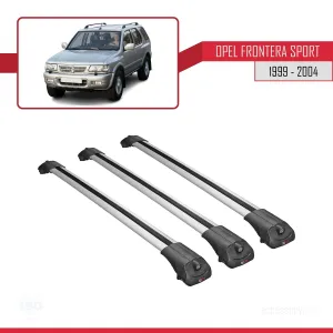 Opel Frontera Sport 1999-2004 Arası ile uyumlu ACE-1 Ara Atkı Tavan Barı GRİ 3 ADET BAR thumb 3