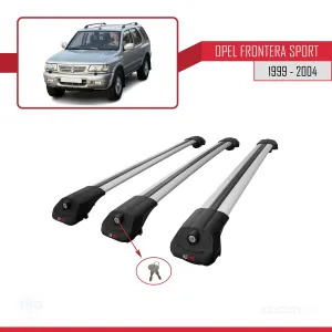 Opel Frontera Sport 1999-2004 Arası ile uyumlu ACE-1 Ara Atkı Tavan Barı GRİ 3 ADET BAR thumb 4