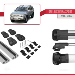 Opel Frontera Sport 1999-2004 Arası ile uyumlu ACE-1 Ara Atkı Tavan Barı GRİ thumb 5